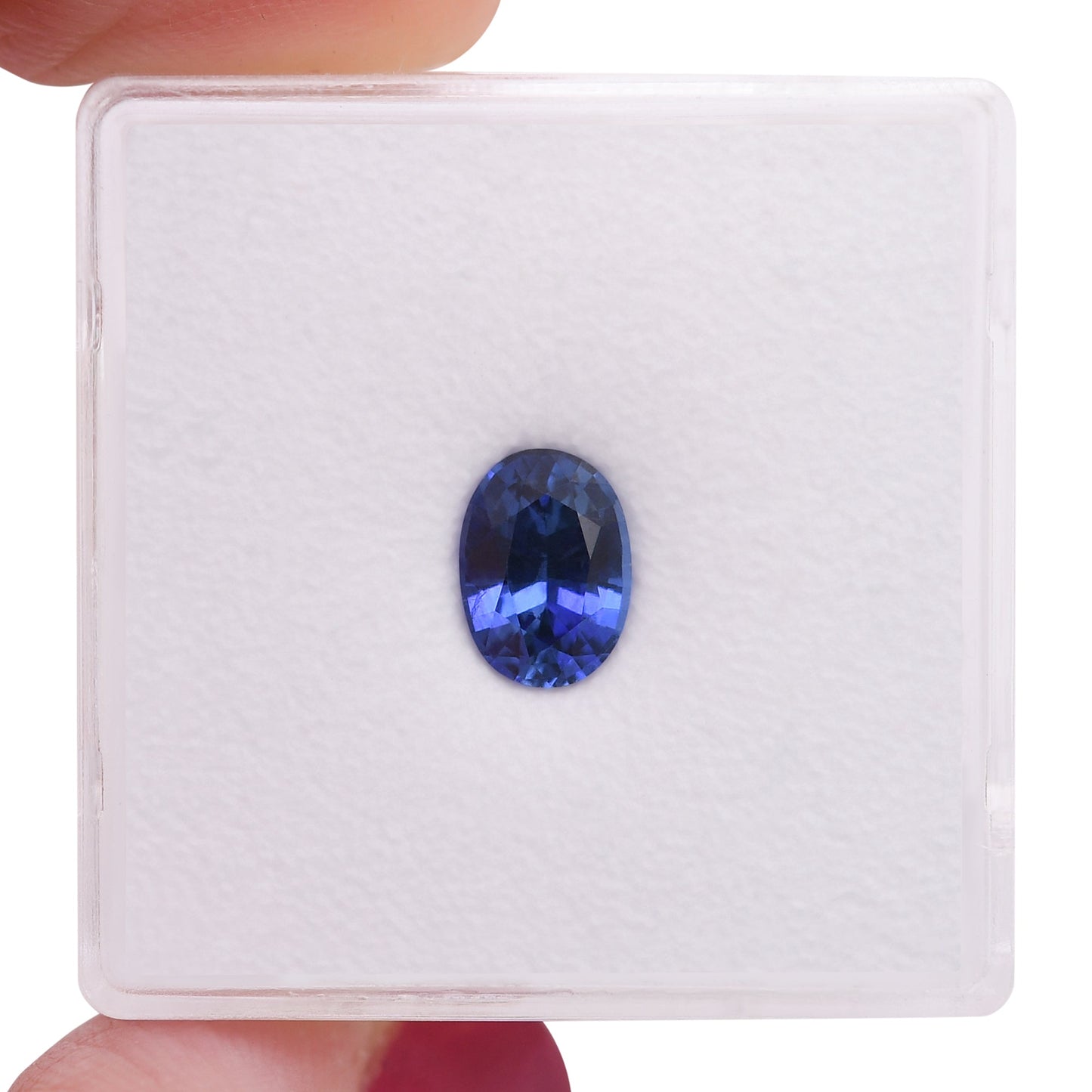 1,09 Karat blauer ovaler Saphir aus Sri Lanka