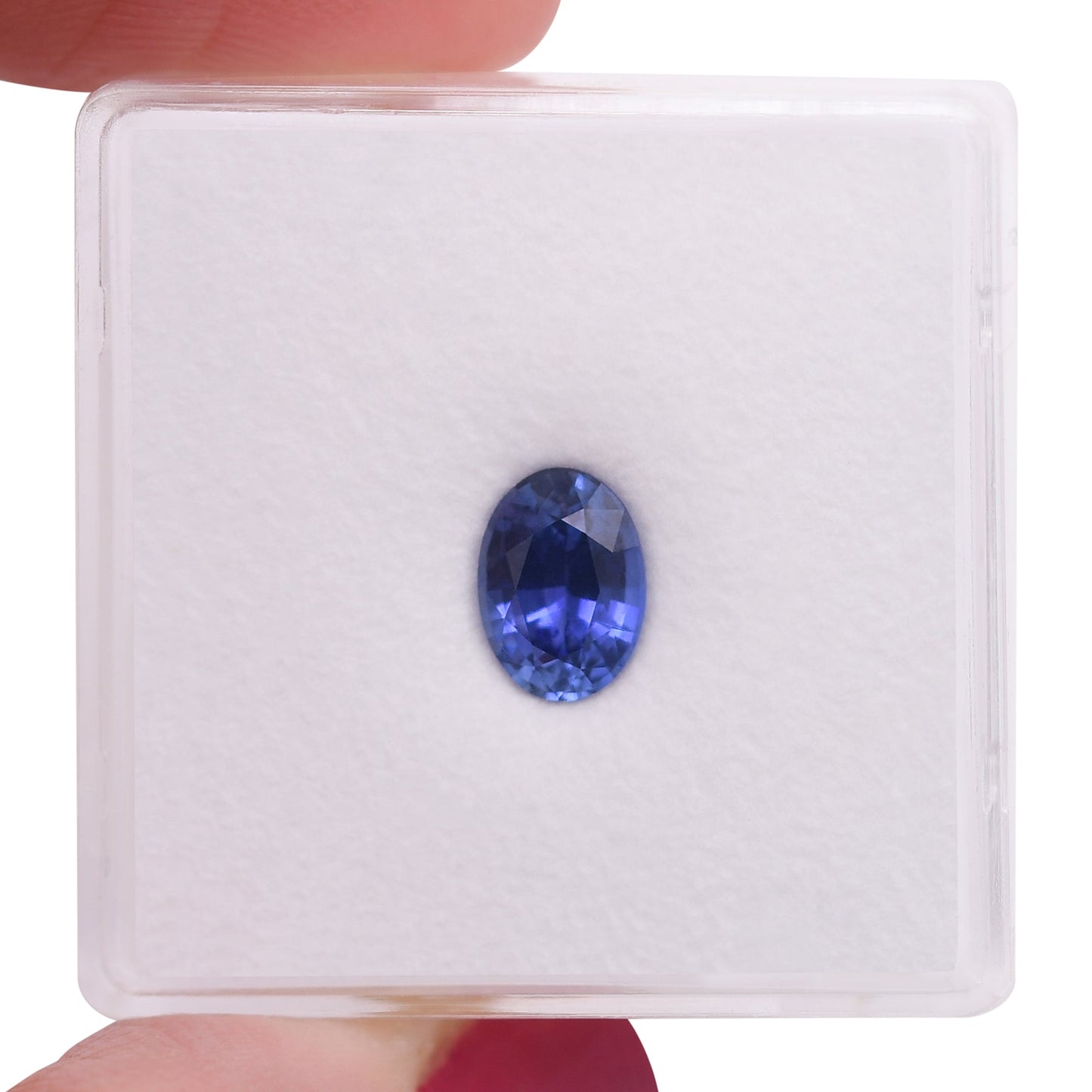 1,06 Karat blauer ovaler Saphir aus Sri Lanka