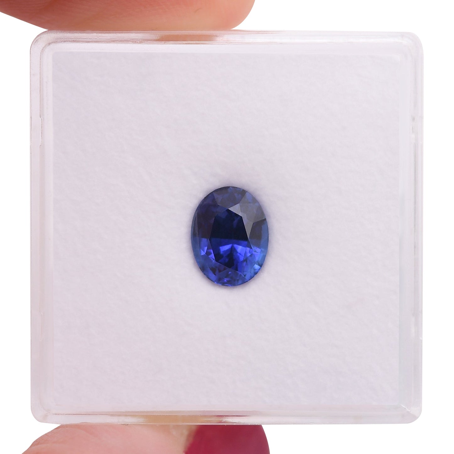 1,34 Karat blauer ovaler Saphir aus Sri Lanka