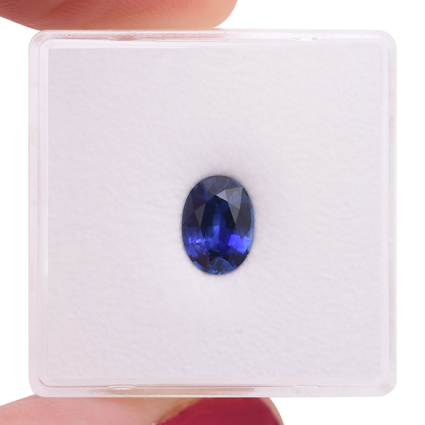1,20 Karat blauer ovaler Saphir aus Sri Lanka