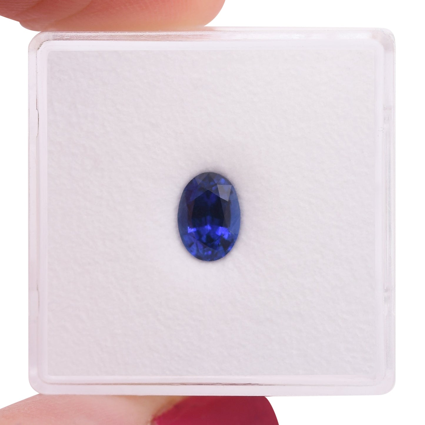 0,95 Karat blauer ovaler Saphir aus Sri Lanka