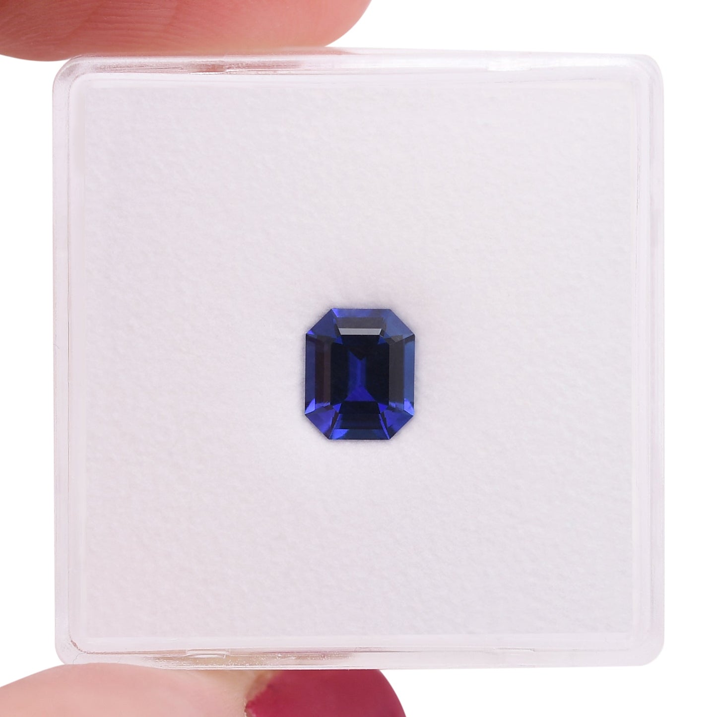 0,81 Karat blauer Smaragd-Saphir aus Sri Lanka