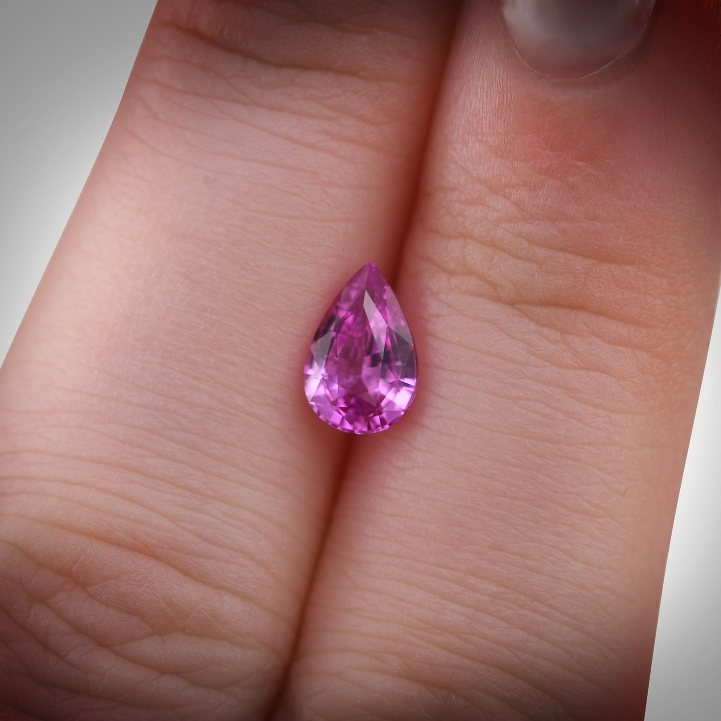1.11 Carat Pink MADAGASCAR Pear Sapphire