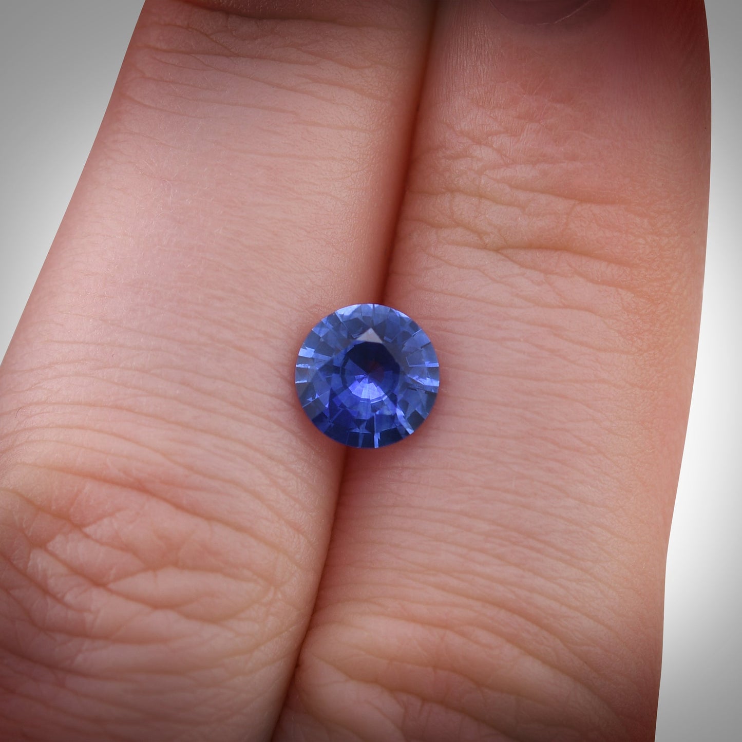 1,38 Karat blauer runder Saphir aus Sri Lanka, GIA-geprüft