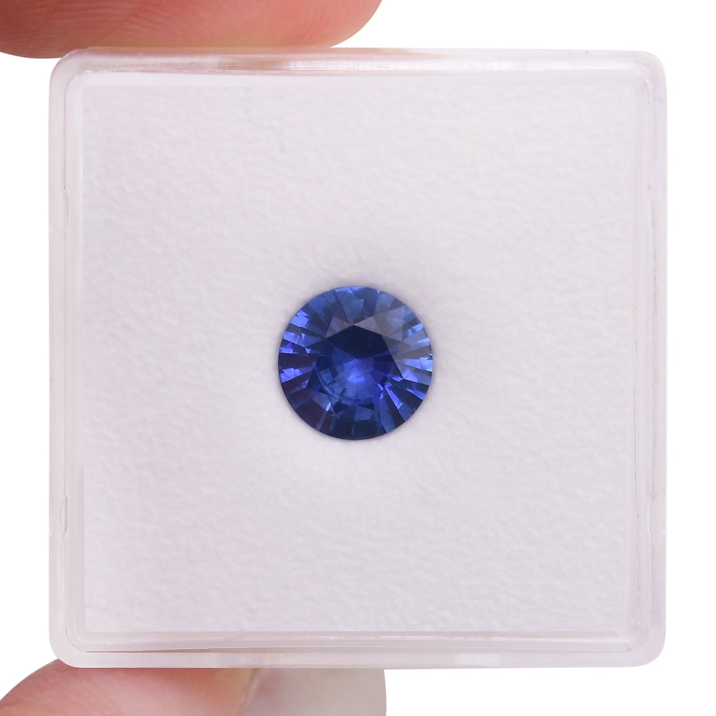 1,38 Karat blauer runder Saphir aus Sri Lanka, GIA-geprüft