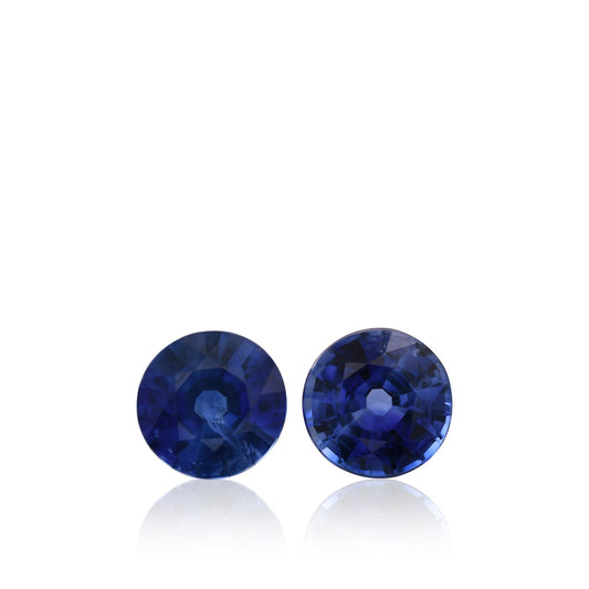 1,78 Karat blauer runder Saphir aus Sri Lanka