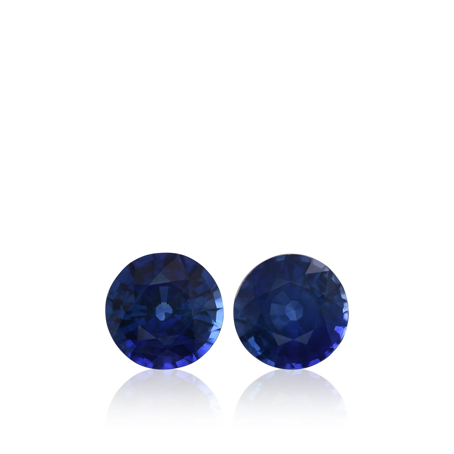 2,87 Karat blauer runder Saphir aus Sri Lanka