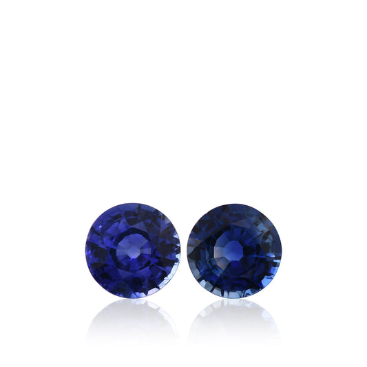 1,92 Karat blauer runder Saphir aus Sri Lanka