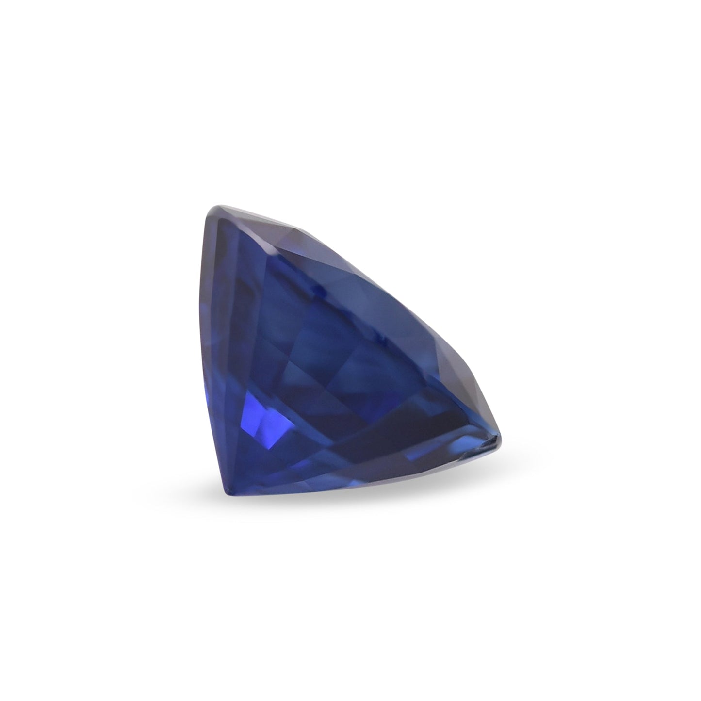 1,37 Karat blauer runder Saphir aus Sri Lanka
