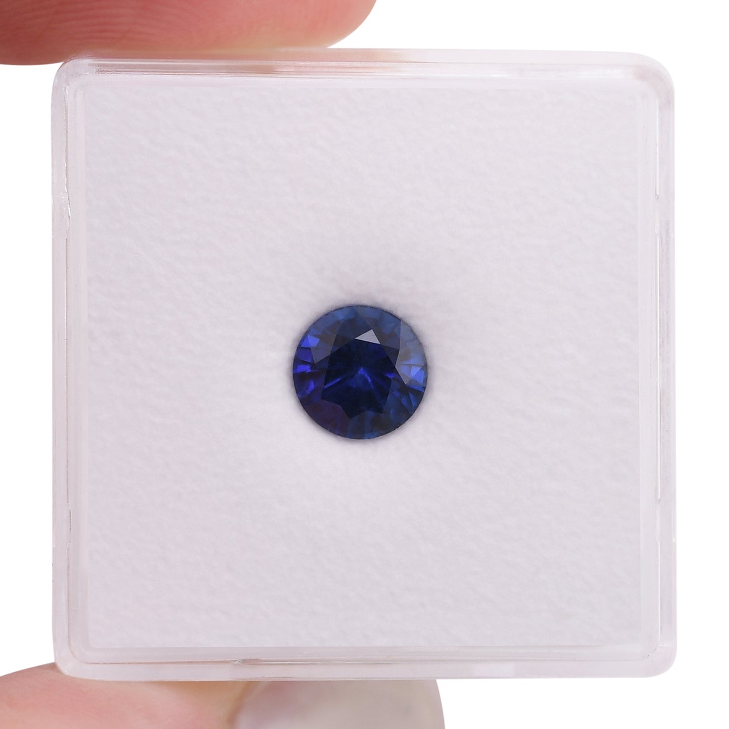 1,18 Karat blauer runder Saphir aus Sri Lanka