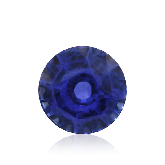 1,52 Karat blauer runder Saphir aus Sri Lanka