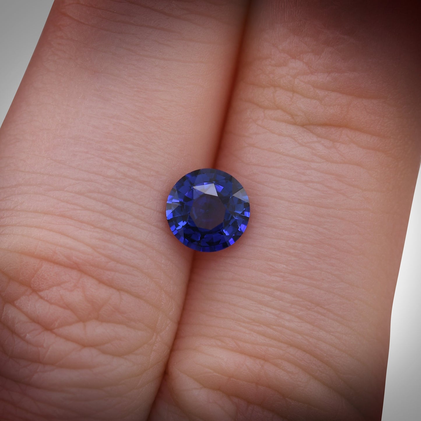 1,14 Karat blauer runder Saphir aus Sri Lanka, GIA-geprüft