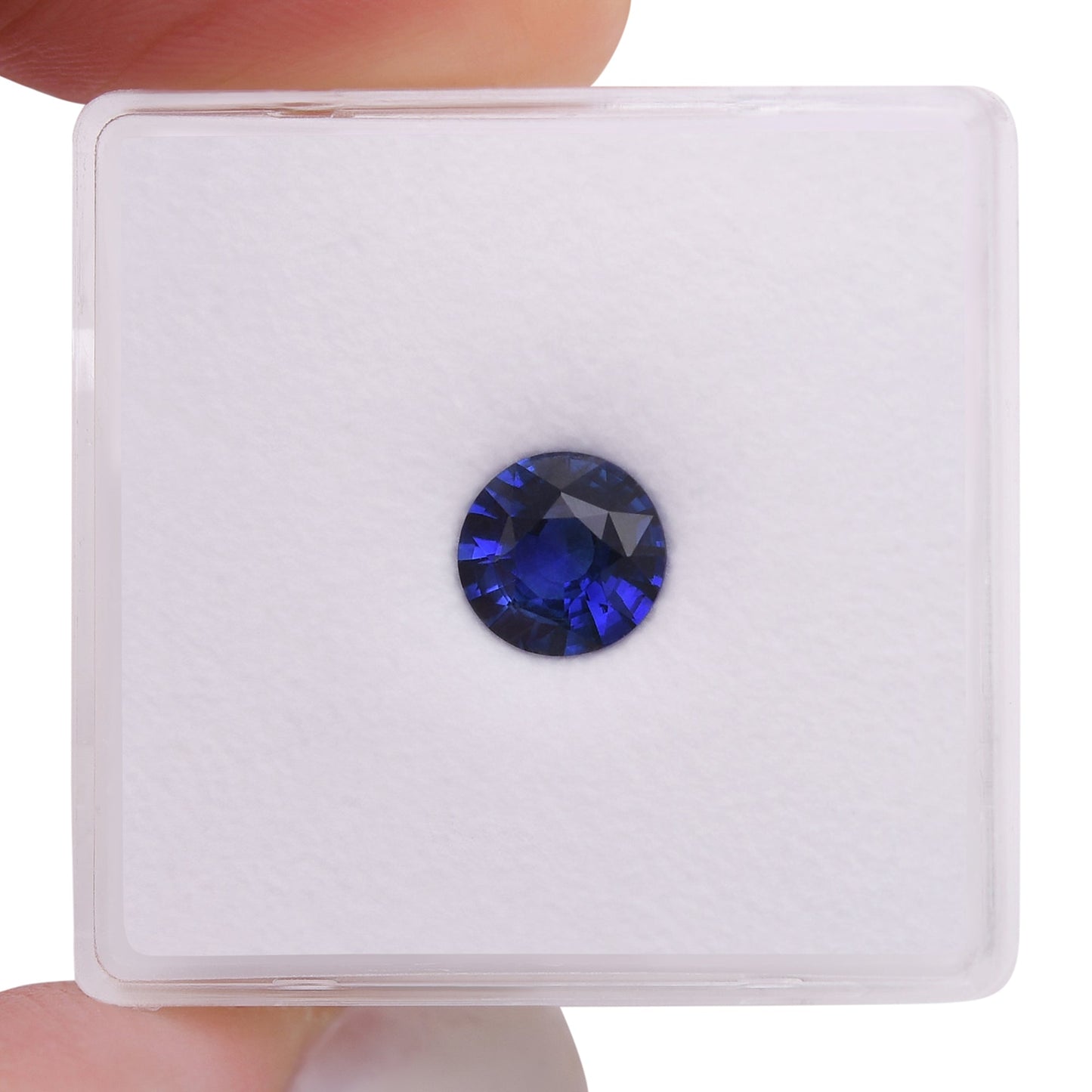 1,07 Karat blauer runder Saphir aus Sri Lanka, GIA-geprüft
