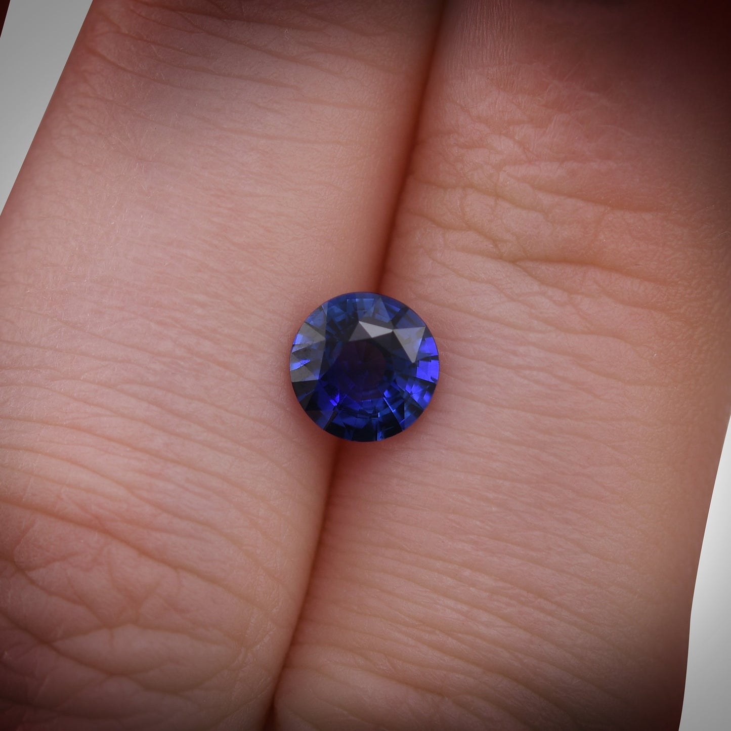 1,07 Karat blauer runder Saphir aus Sri Lanka, GIA-geprüft