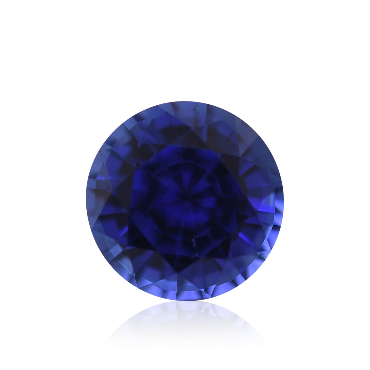 0,82 Karat blauer runder Saphir aus Sri Lanka
