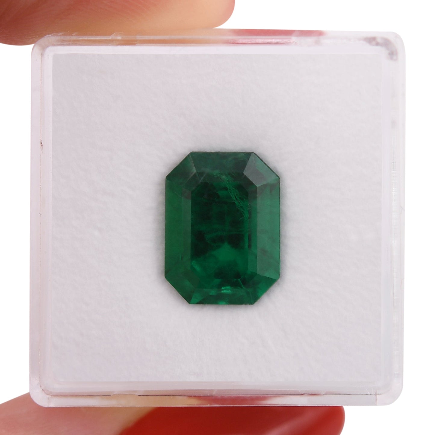 4.08 Carat Green COLOMBIAN Emerald Emerald CD
