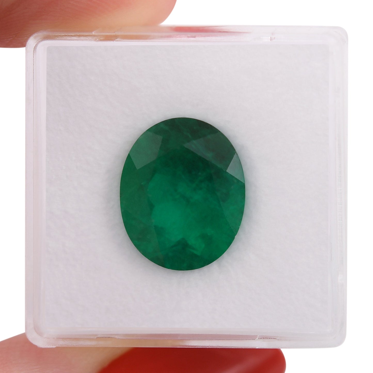 5.86 Carat Green COLOMBIAN Oval Emerald MUZO