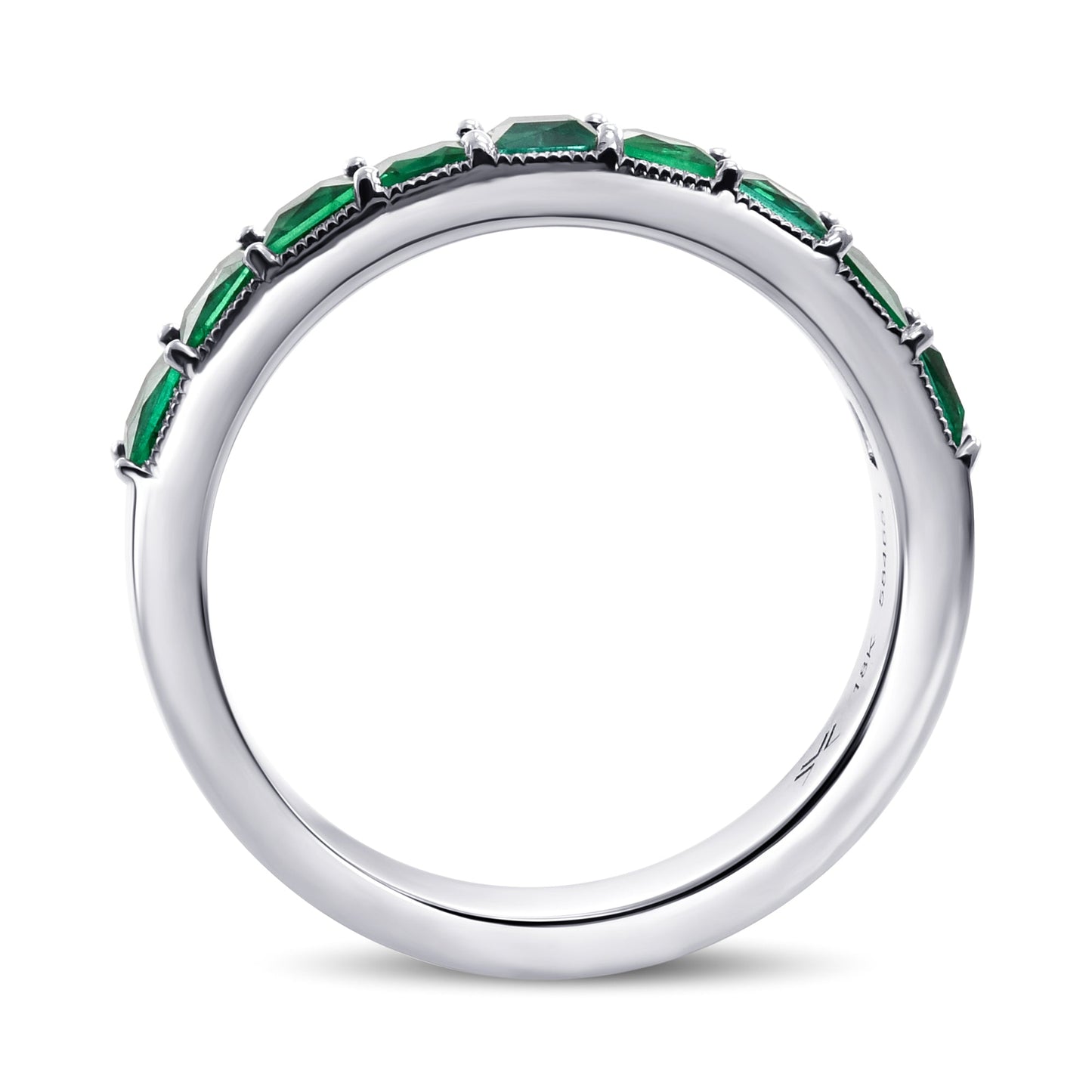 Emerald Princess Band Ring