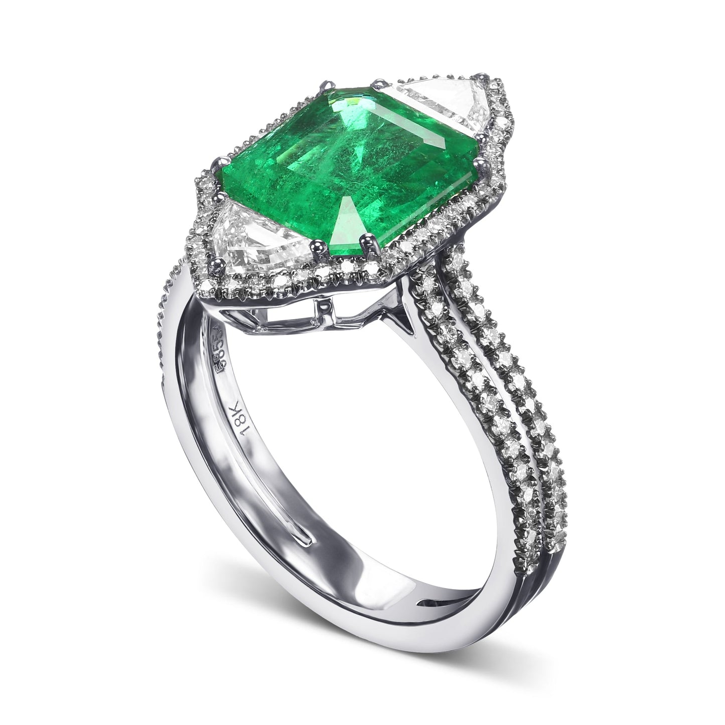 Muzo Smaragd- und Diamant-Couture-Ring
