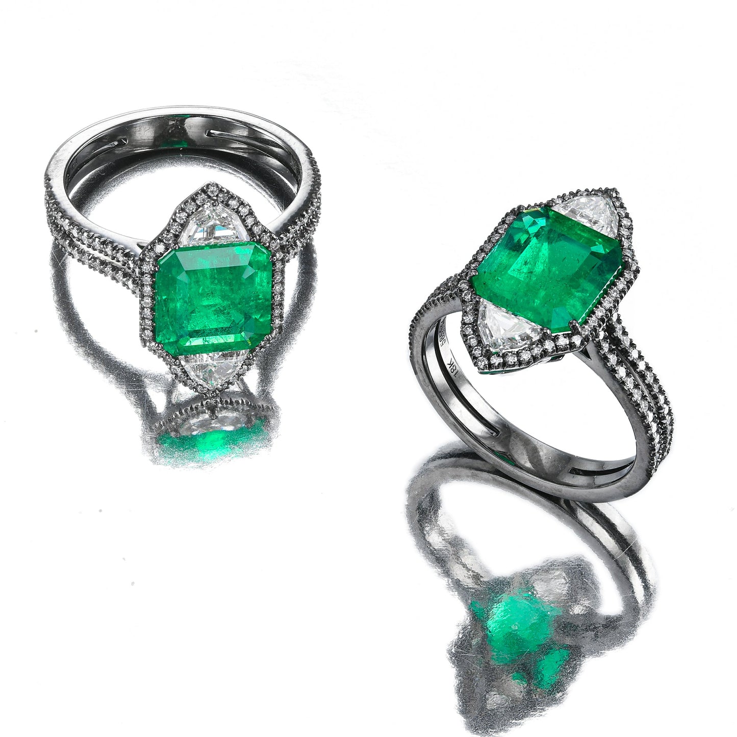 Muzo Smaragd- und Diamant-Couture-Ring